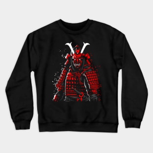 Demon Samurai red Crewneck Sweatshirt